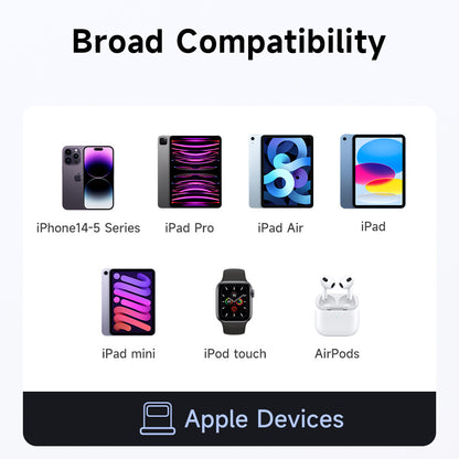 Adaptér pre dáta a nabíjanie USB-C - Lightning McDodo OT-2590 Power Off, čierny
