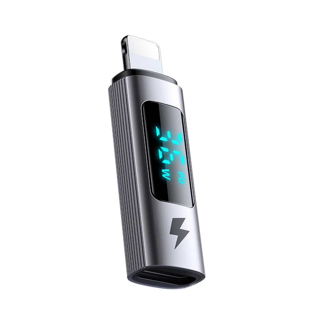 Adaptér pre dáta a nabíjanie USB-C - Lightning McDodo OT-6100 Wales Display, čierny