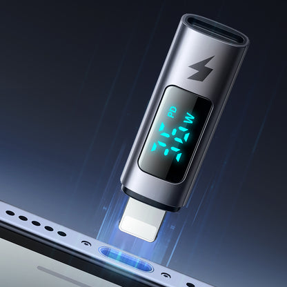 Adaptér pre dáta a nabíjanie USB-C - Lightning McDodo OT-6100 Wales Display, čierny