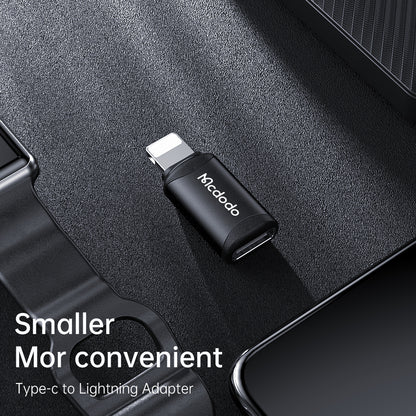 Adaptér pre dáta a nabíjanie USB-C - Lightning McDodo OT-7680, čierny