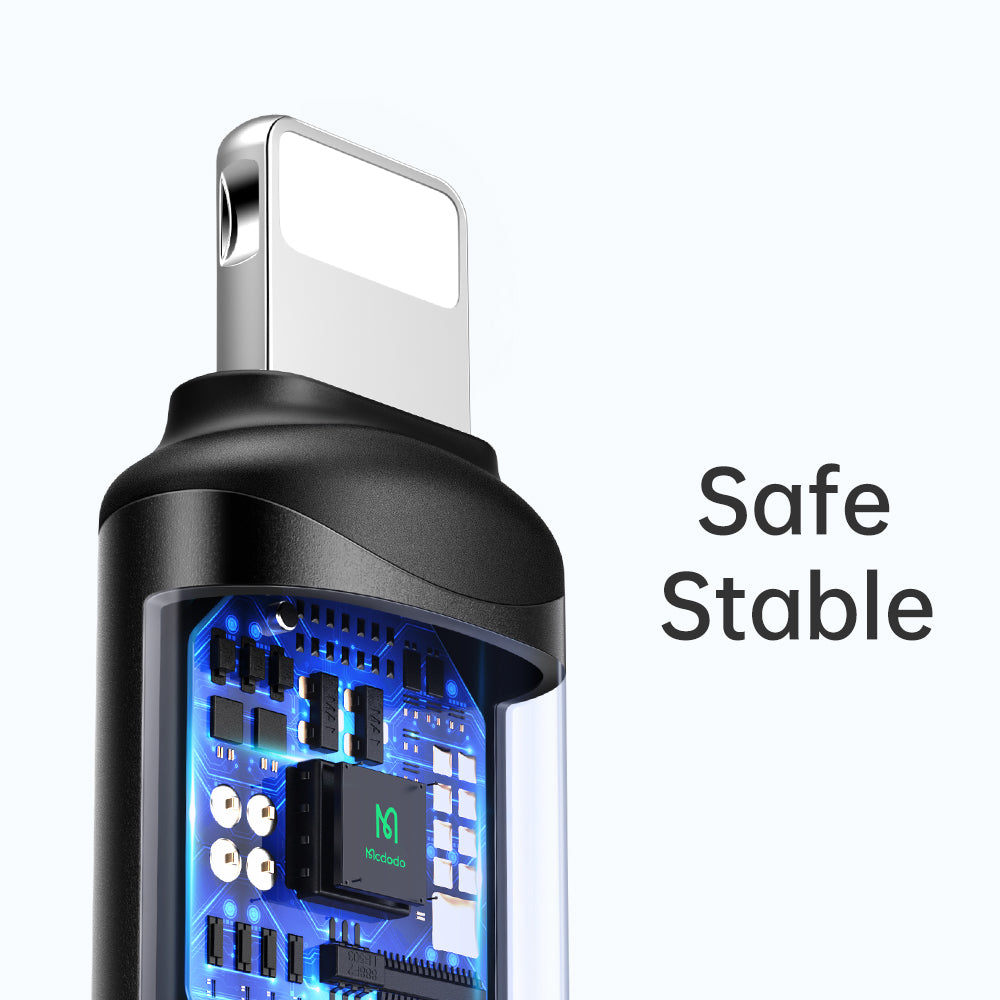 Adaptér pre dáta a nabíjanie USB-C - Lightning McDodo OT-7680, čierny