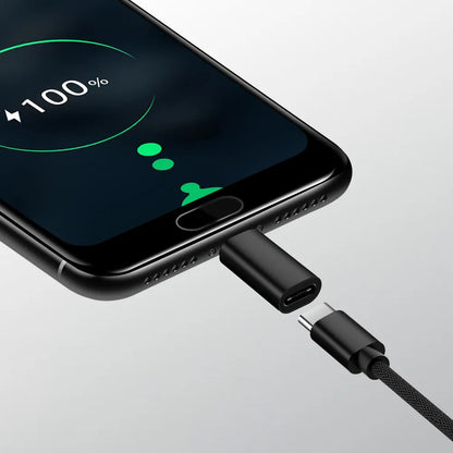 Adaptér na dáta a nabíjanie USB-C - Lightning / microUSB / USB-A Techsuit A19 TriFlashX 3v1, čierny