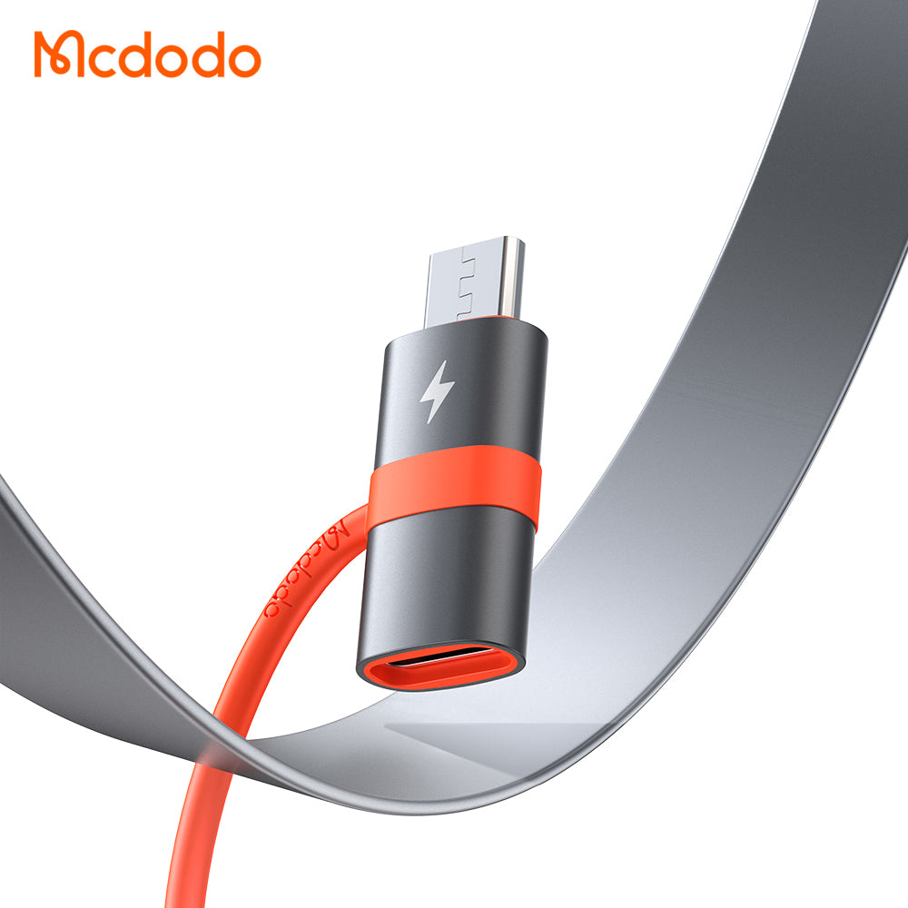 Adaptér na dáta a nabíjanie USB-C - microUSB McDodo OT-3820, Sivý