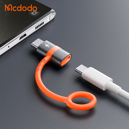 Adaptér na dáta a nabíjanie USB-C - microUSB McDodo OT-3820, Sivý