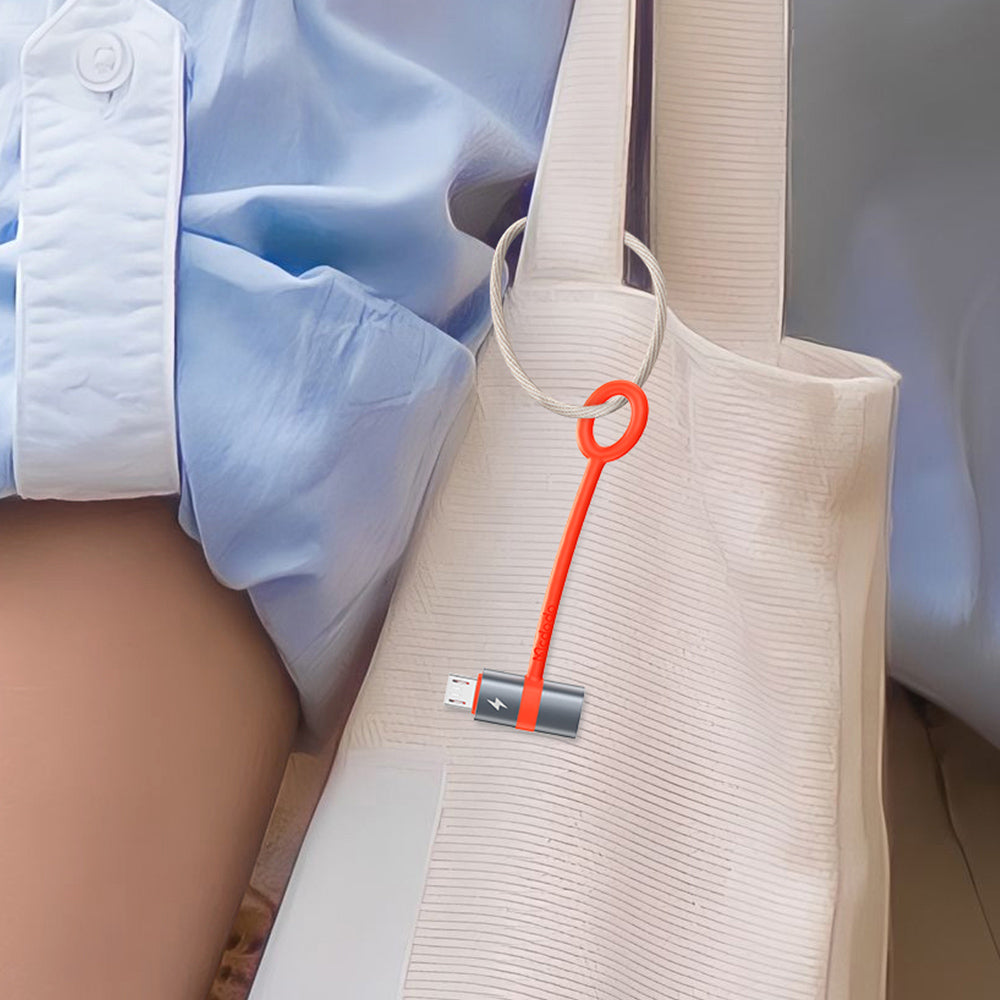 Adaptér na dáta a nabíjanie USB-C - microUSB McDodo OT-3820, Sivý