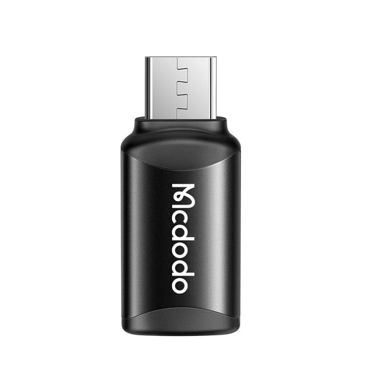 Adaptér pre dáta a nabíjanie USB-C - microUSB McDodo OT-7690, čierny