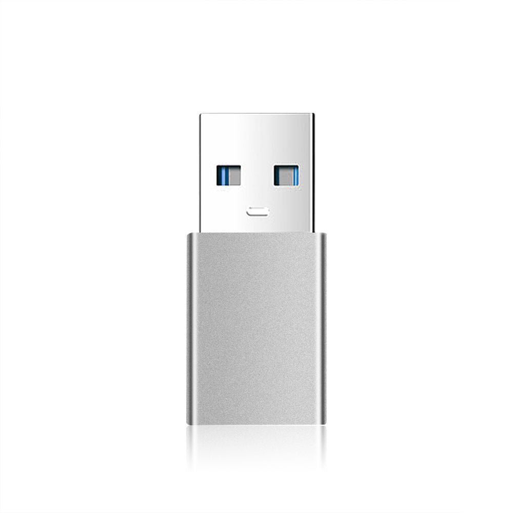 Adaptér pre dáta a nabíjanie USB-C - USB-A Fixed, sivý