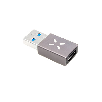 Adaptér pre dáta a nabíjanie USB-C - USB-A Fixed, sivý