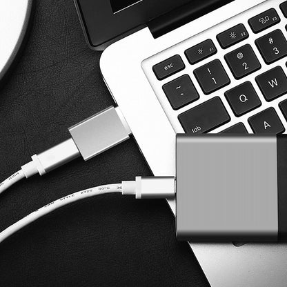 Adaptér pre dáta a nabíjanie USB-C - USB-A Fixed, sivý