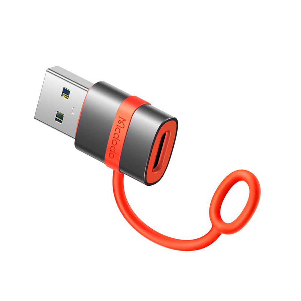 Adaptér na dáta a nabíjanie USB-C - USB-A McDodo OT-3800, Sivý
