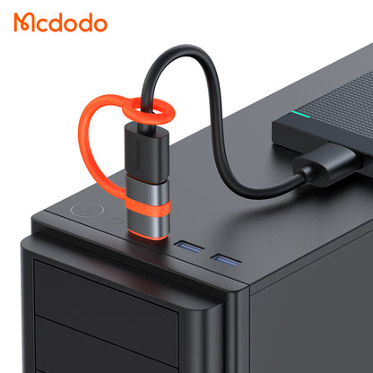 Adaptér na dáta a nabíjanie USB-C - USB-A McDodo OT-3800, Sivý