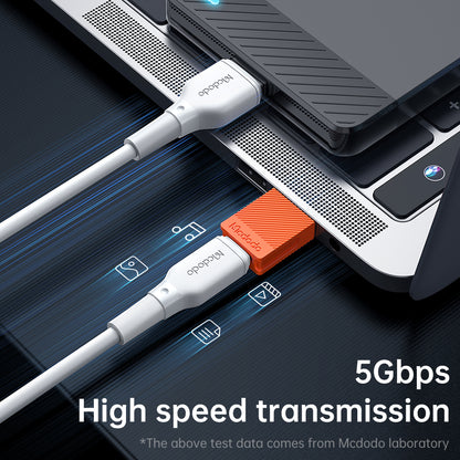 Adaptér na dáta a nabíjanie USB-C - USB-A McDodo OT-6550, Oranžový
