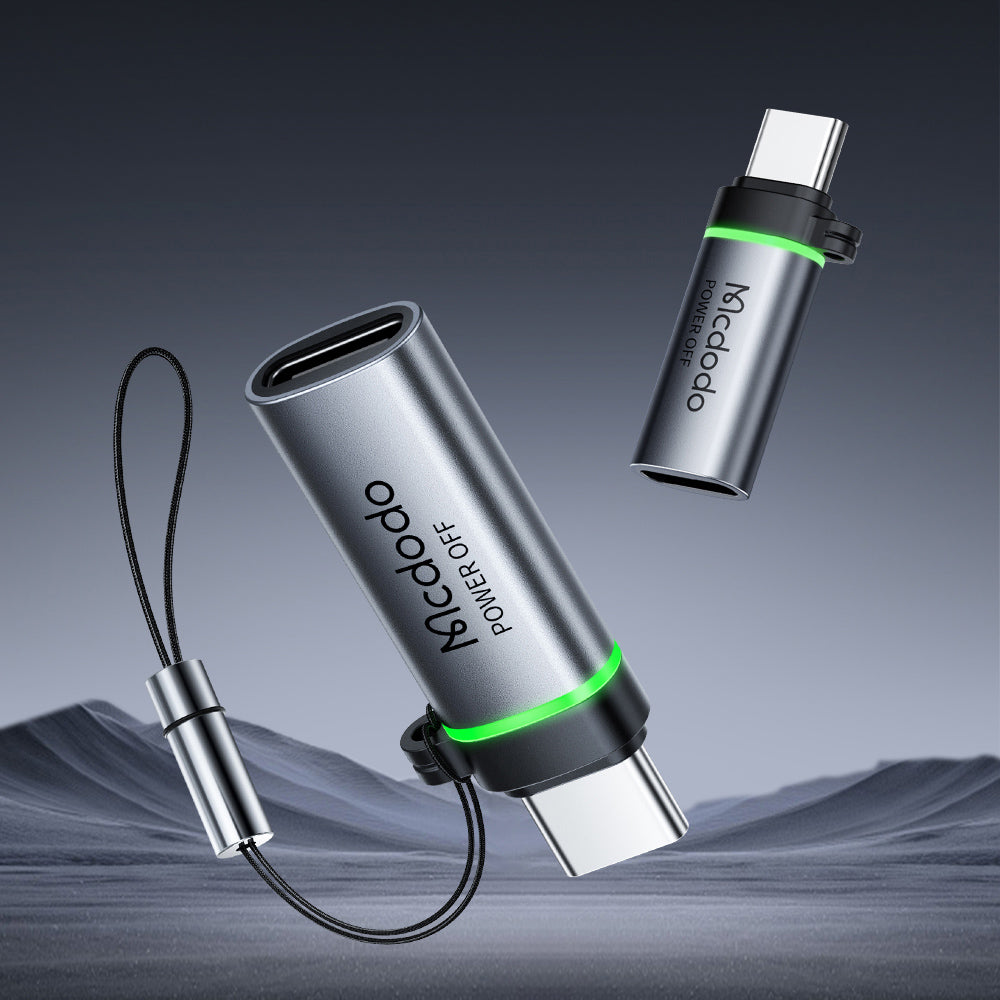 Adaptér pre dáta a nabíjanie USB-C - USB-C McDodo OT-2450 Power Off, čierny