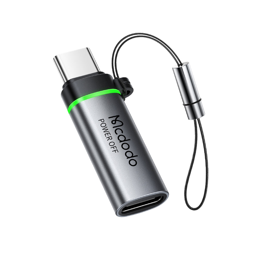 Adaptér pre dáta a nabíjanie USB-C - USB-C McDodo OT-2450 Power Off, čierny