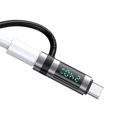 Adaptér pre dáta a nabíjanie USB-C - USB-C McDodo OT-2620 Pigeon Display, čierny