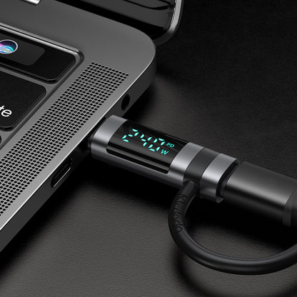 Adaptér pre dáta a nabíjanie USB-C - USB-C McDodo OT-2620 Pigeon Display, čierny