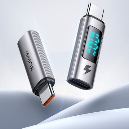 Adaptér pre dáta a nabíjanie USB-C - USB-C McDodo OT-6090 Wales Display, čierny