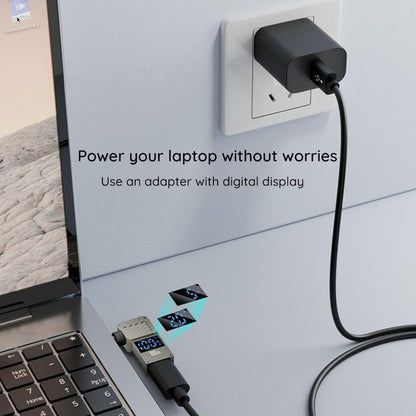 Adaptér na nabíjanie Techsuit LaptopPlugX A22, DC - USB-C, Sivý
