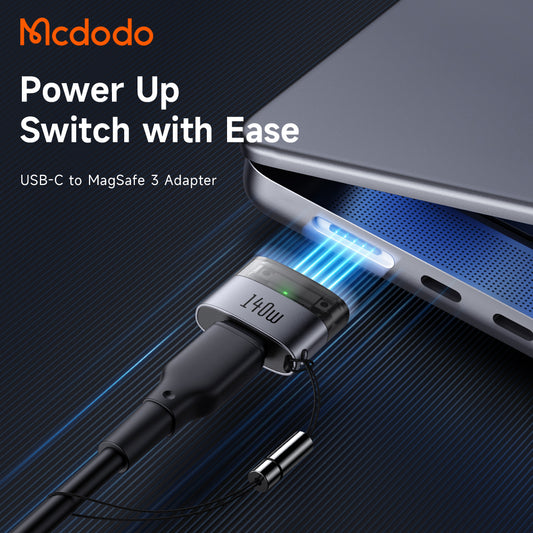 USB-C Nabíjací adaptér - MagSafe 3 McDodo OT-8850, Čierny