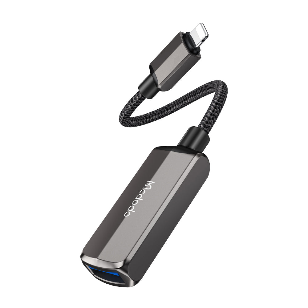 Adaptér OTG Lightning - USB-A McDodo CA-2690, Sivý