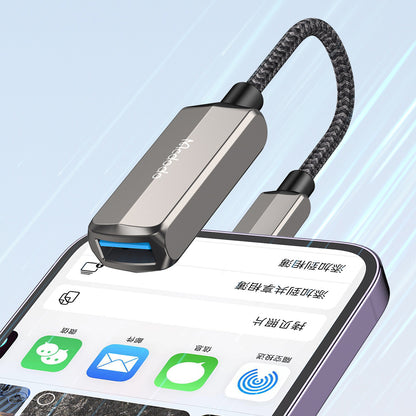 Adaptér OTG Lightning - USB-A McDodo CA-2690, Sivý