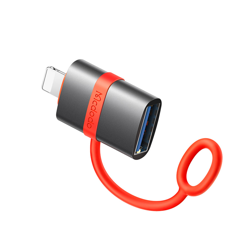 Adaptér OTG Lightning - USB-A McDodo OT-2600, Sivý