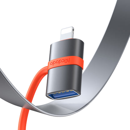 Adaptér OTG Lightning - USB-A McDodo OT-2600, Sivý