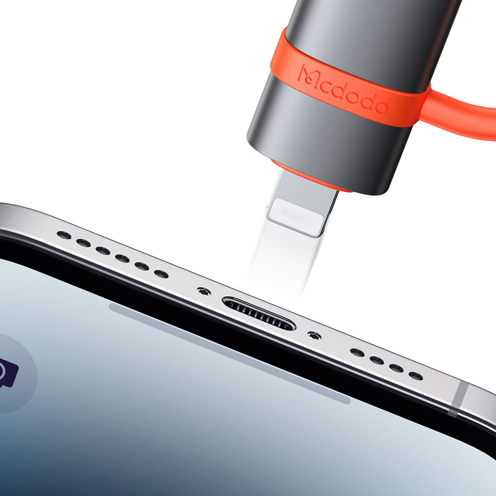 Adaptér OTG Lightning - USB-A McDodo OT-2600, Sivý