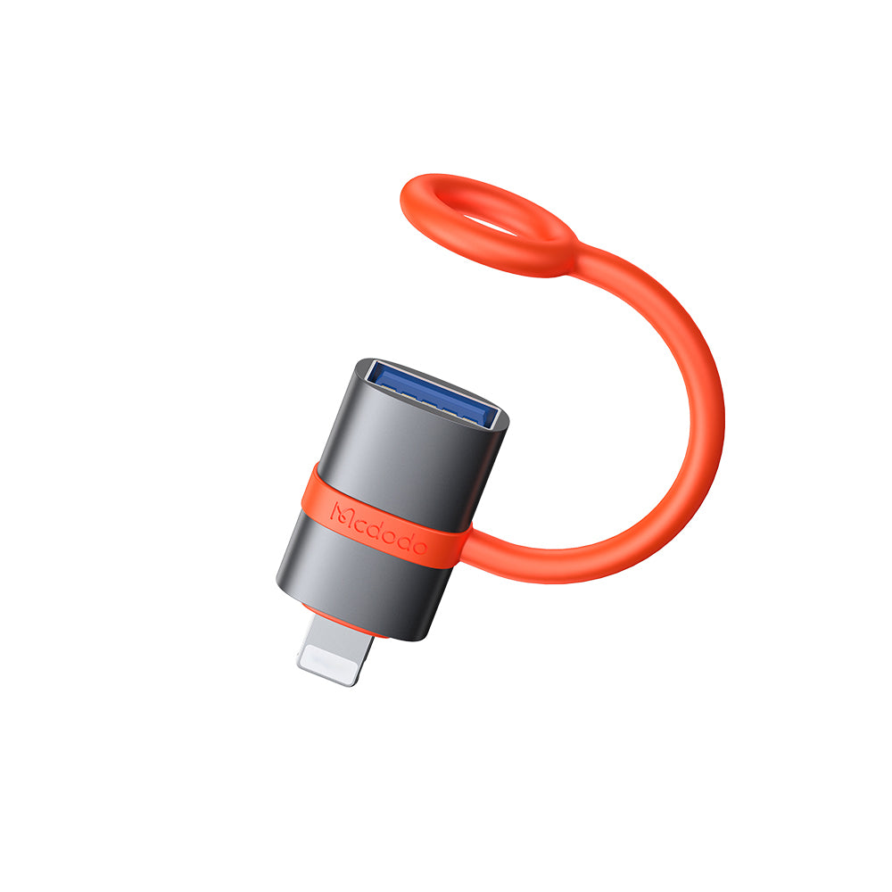 Adaptér OTG Lightning - USB-A McDodo OT-2600, Sivý