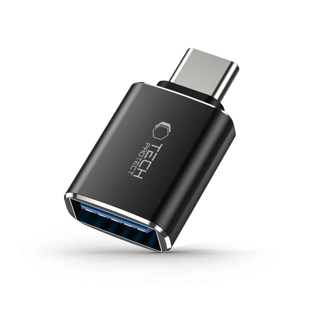 Adaptér OTG USB-C - USB-A Tech-Protect Ultraboost, Čierny