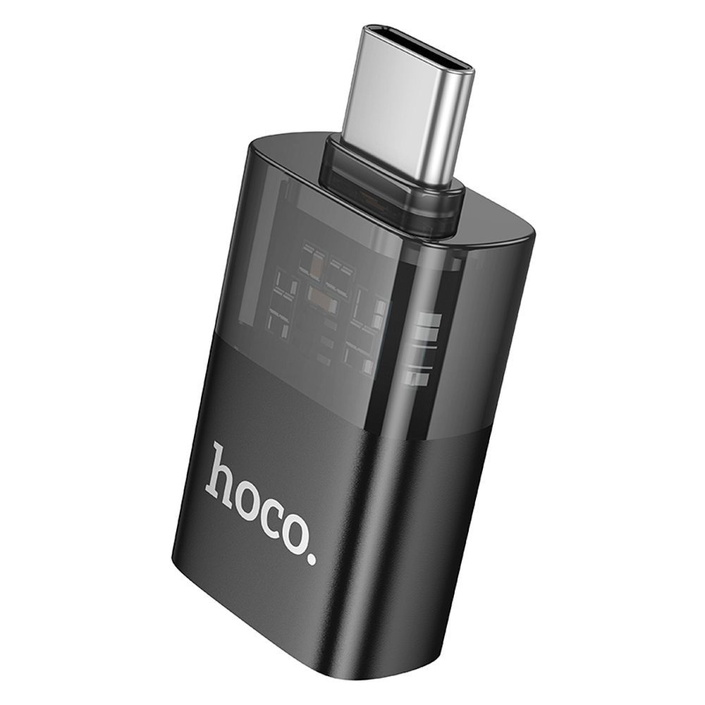 OTG adaptér USB-C - USB-A HOCO UA36B, čierny