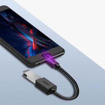 Adaptér USB-C na USB-A OTG UGREEN US154, čierny 