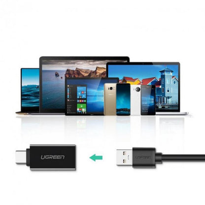 OTG adaptér USB-C - USB-A UGREEN US173, čierny