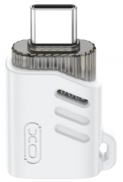 Adaptér OTG USB-C - USB-A XO Design NB256B, Biely