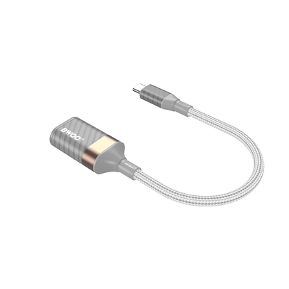 Adaptér OTG USB-C - USB-A BWOO BZ69, Sivý