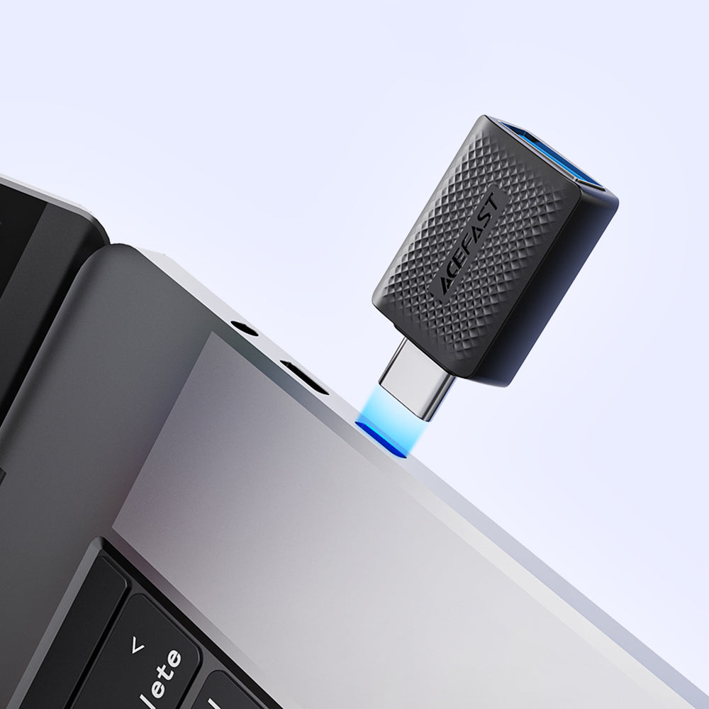 OTG adaptér USB-C - USB-A Acefast J1, čierny