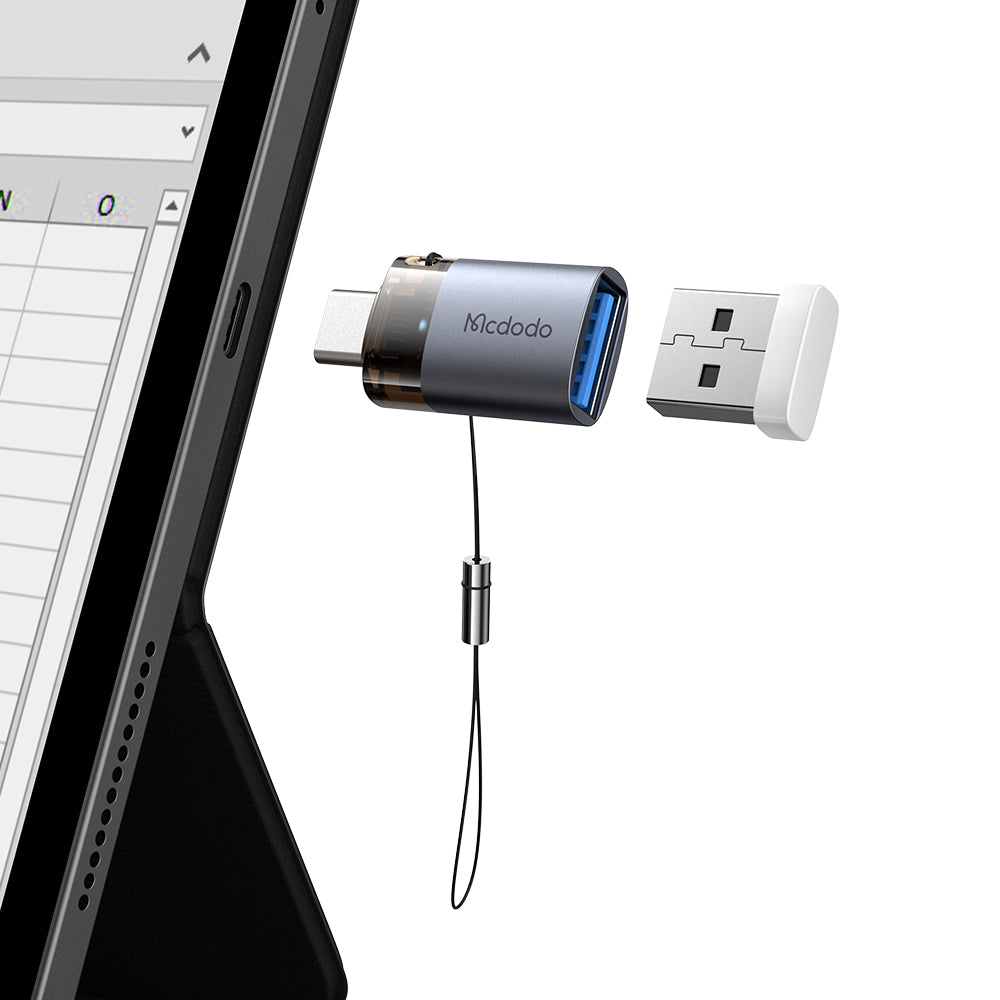 Adaptér OTG USB-C - USB-A McDodo OT-7400, Čierny