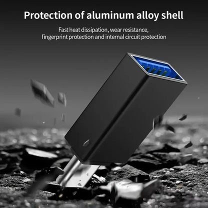 Adaptér OTG USB-C - USB-A Techsuit A14 AluCoreX, Čierny