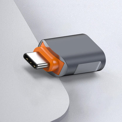 Adaptér OTG USB-C - USB-A Techsuit A9 SlateVolt, Sivý Oranžový