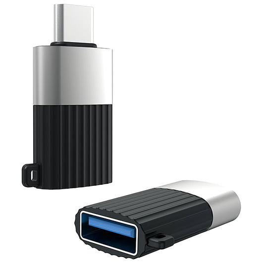 Adaptér OTG USB-A - USB-C XO Design NB149-F, Čierny