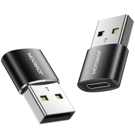 Adaptér pre dáta a nabíjanie USB-C - USB-A Joyroom S-H152, Sada 2 kusy, Čierna