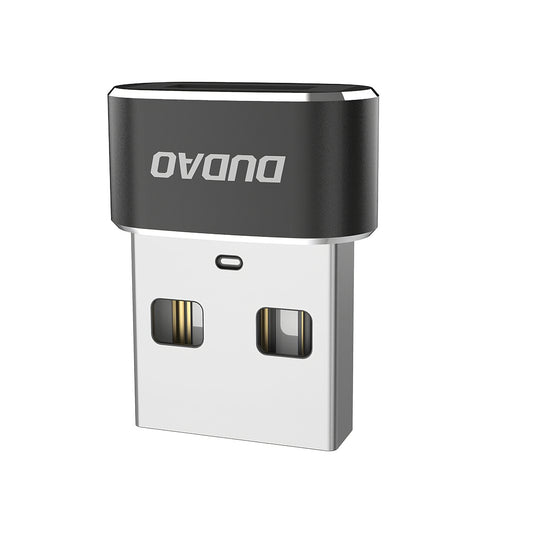 Dátový a nabíjací adaptér USB-C - USB-A Dudao L16AC, čierny