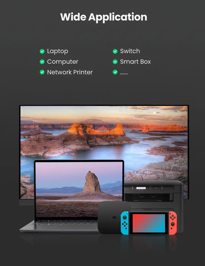 Sieťová karta UGREEN CM209, RJ45, USB, Sivá