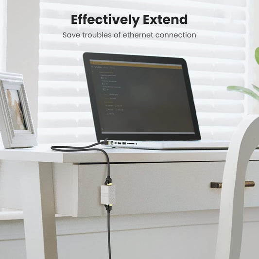 Sieťový adaptér UGREEN NW114, RJ45 - RJ45, biely