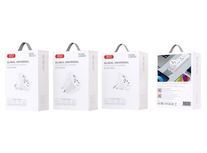 Sieťový adaptér XO Design WL23 US / UK / AU / AU / FI / CN - Európa, biely