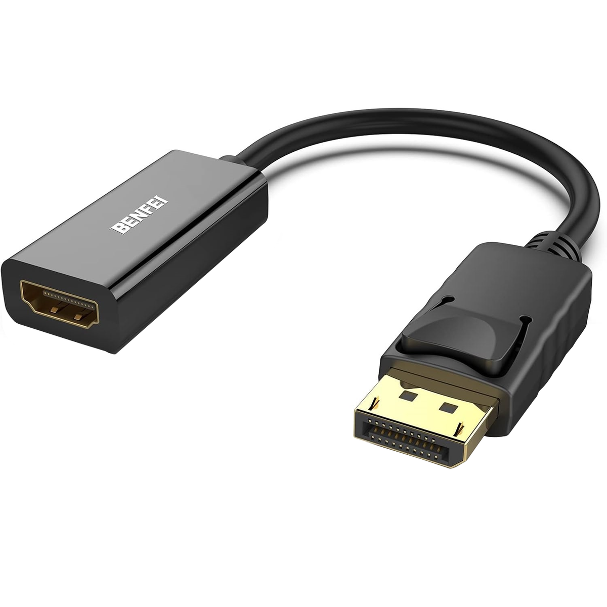 Video adaptér Benfei, DisplayPort - HDMI, 4K, čierny