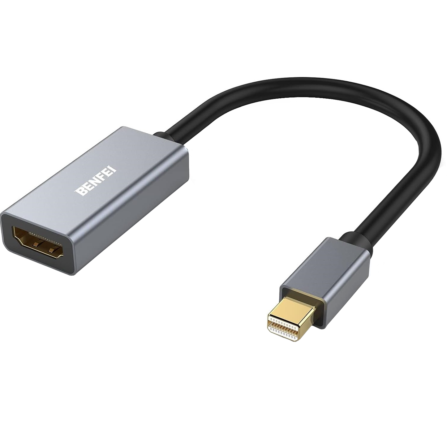 Video adaptér Benfei, MiniDisplayPort - HDMI, sivý