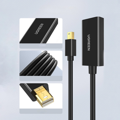 Video adaptér UGREEN MD112, MiniDisplayPort - HDMI, Čierny