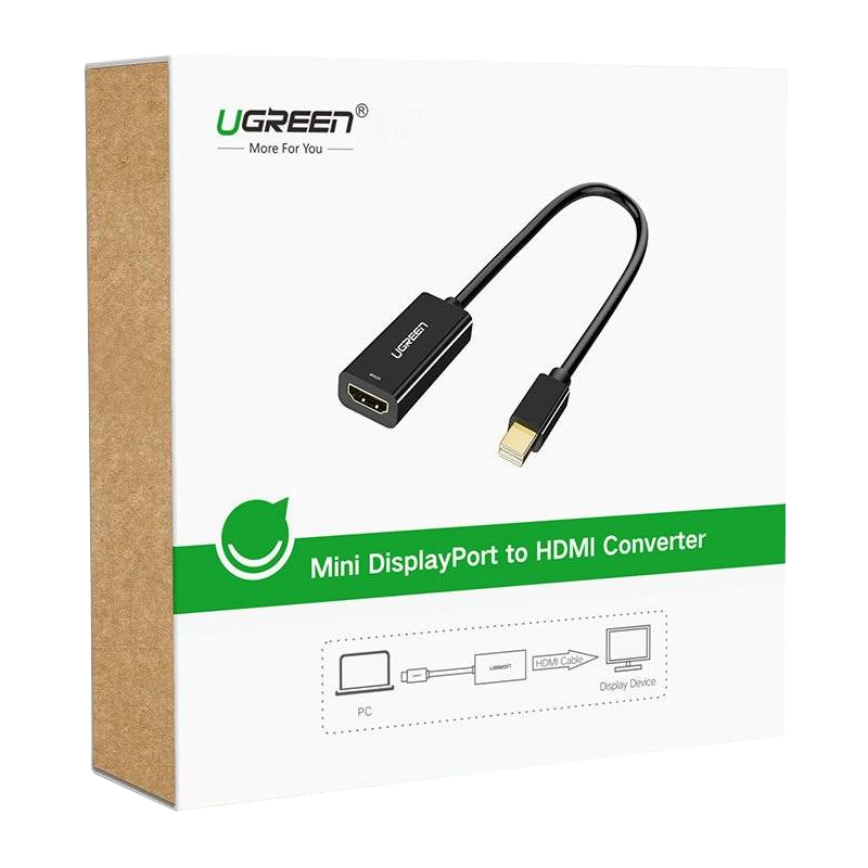 Video adaptér UGREEN MD112, MiniDisplayPort - HDMI, Čierny