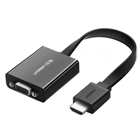 Video adaptér UGREEN MM103 (40248), HDMI - VGA, 1080P, čierny